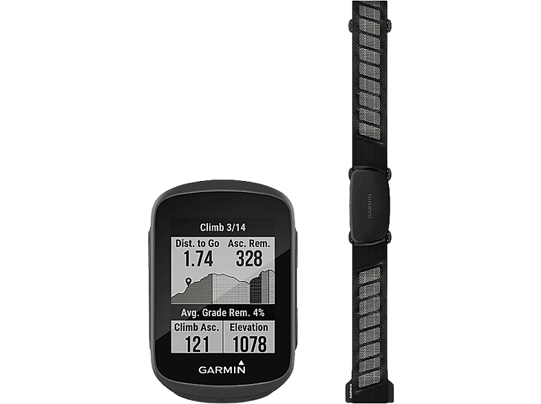Garmin Edge 130 Plus Bundle, 1.8", Bluetooth, GPS