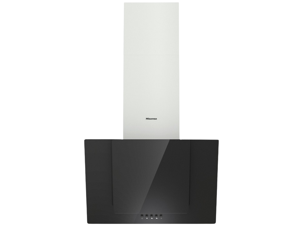Campana - Hisense CH6IN6BXBG, Decorativa, 3 velocidades, 650 m³/h, 183 W, Luz LED, 60 cm, Negro