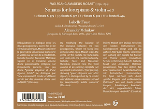Alexander Melnikov Isabelle Faust - Sonatas for Fortepiano and Violin, Vol. 3  - (CD)