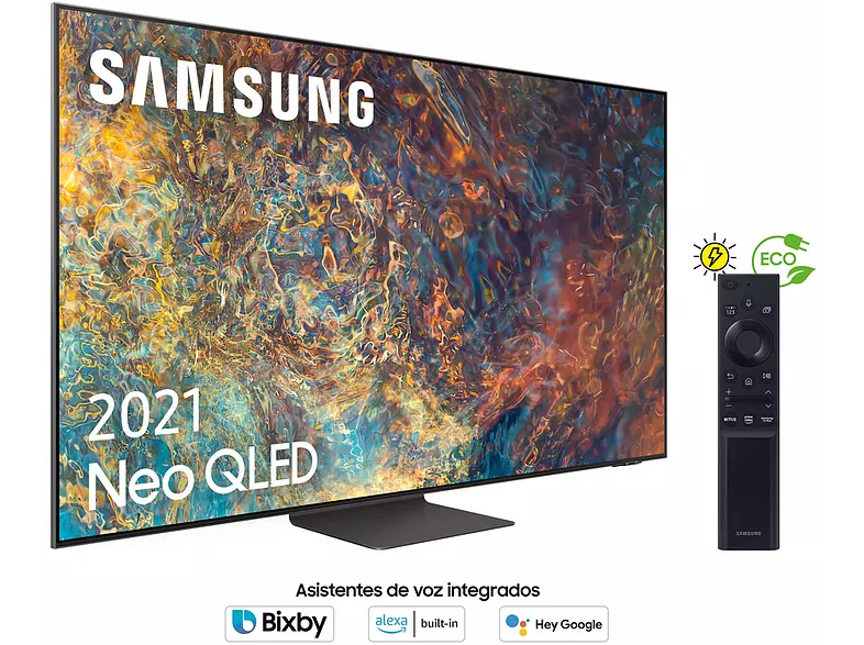 TV QLED 65" - Samsung QE65QN95AATXXC, Neo QLED 4K IA, HDR 2000, Smart TV, OTS+, Carbón
