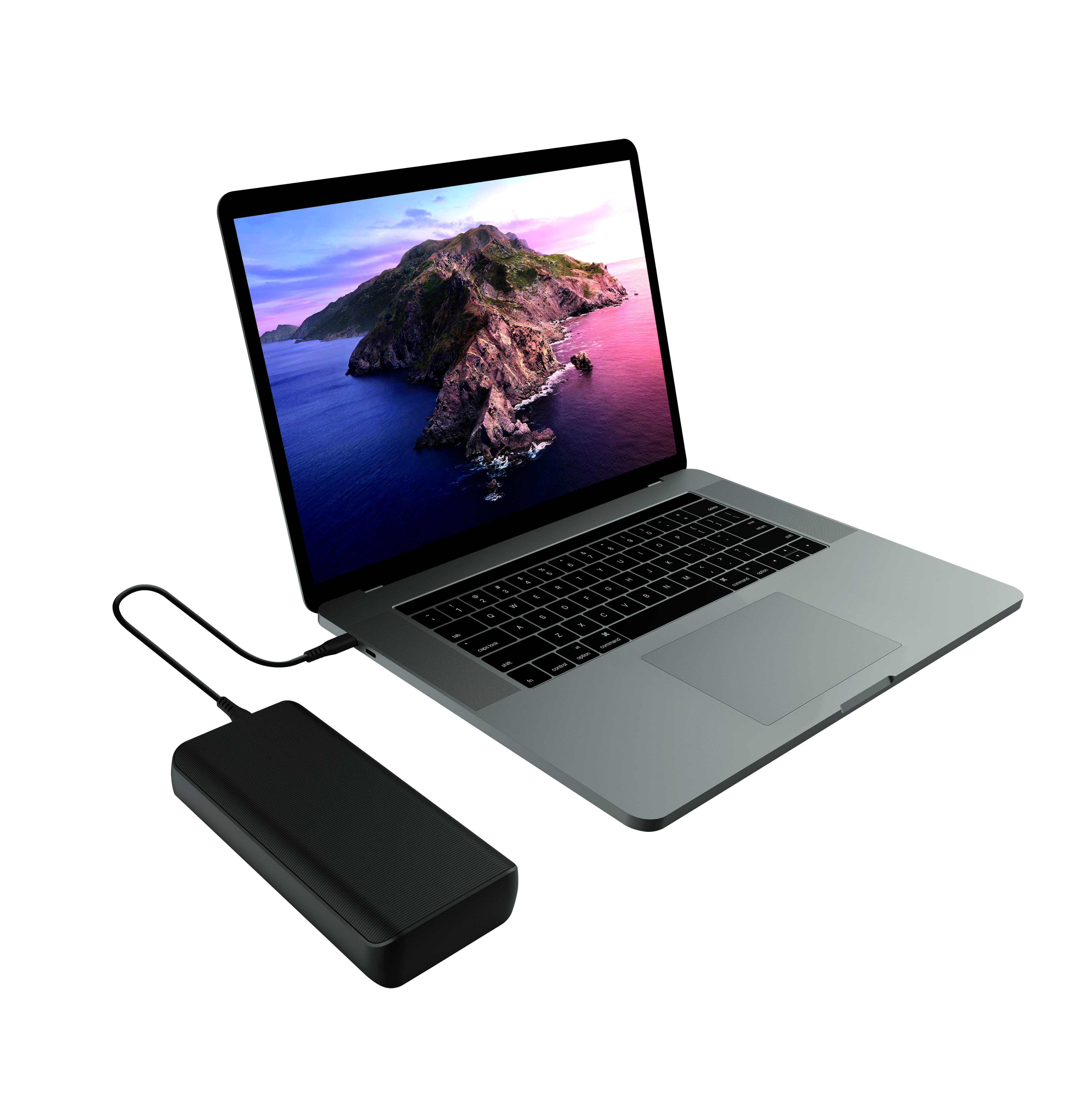 TRUST 23892 Laro Powerbank Apple, Acer, Asus, Dell, Google, HP, Lenovo, LG, Microsoft, 20000 mAh, Schwarz