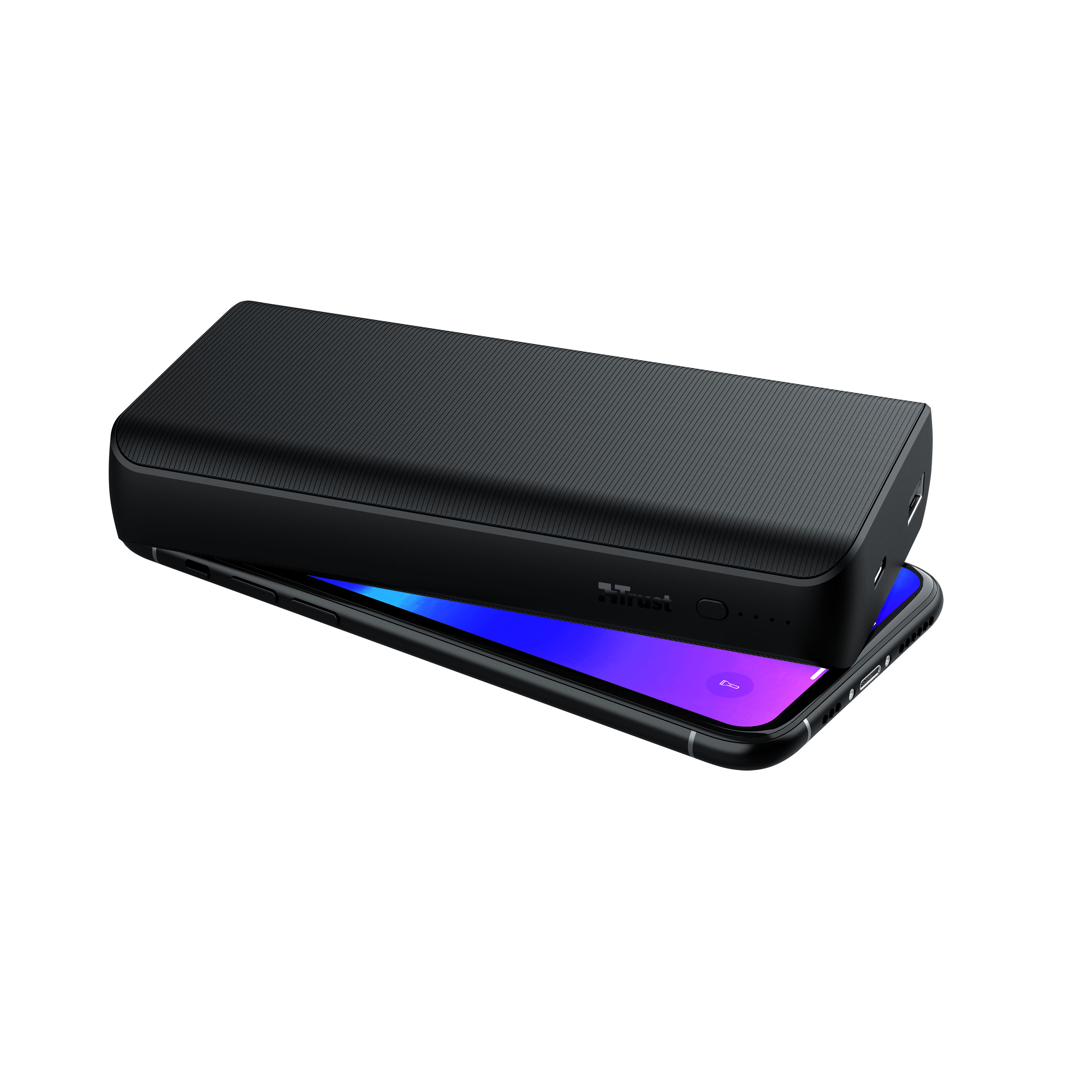 TRUST 23892 Laro Powerbank Apple, Acer, Asus, Dell, Google, HP, Lenovo, LG, Microsoft, 20000 mAh, Schwarz