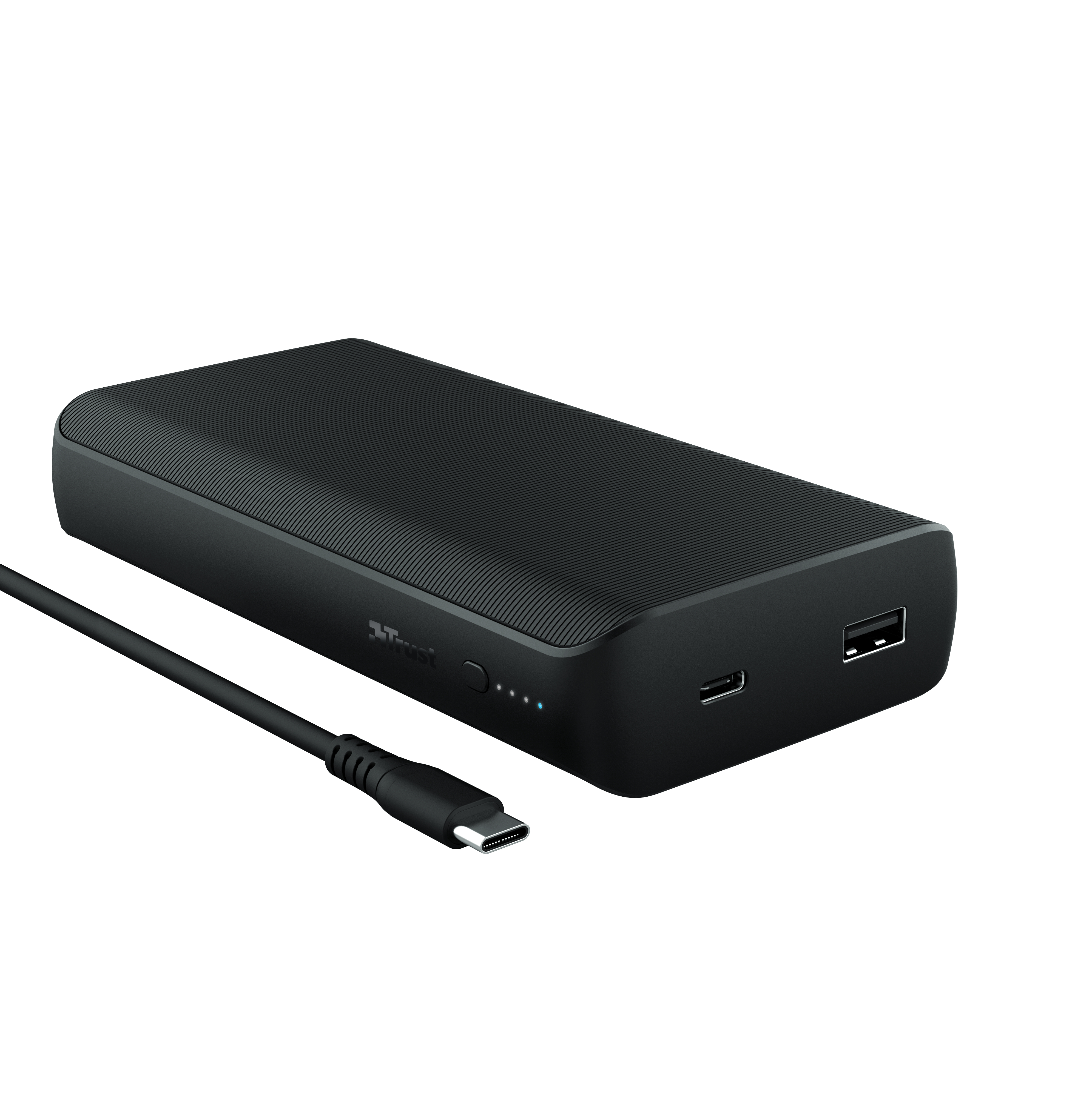 TRUST 23892 Laro Powerbank Apple, Acer, Asus, Dell, Google, HP, Lenovo, LG, Microsoft, 20000 mAh, Schwarz