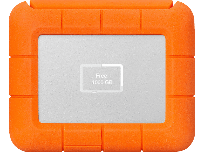 LACIE Rugged BOSS SSD Orange/Silver 2,5 extern, 1 TB Festplatte, SSD, Zoll