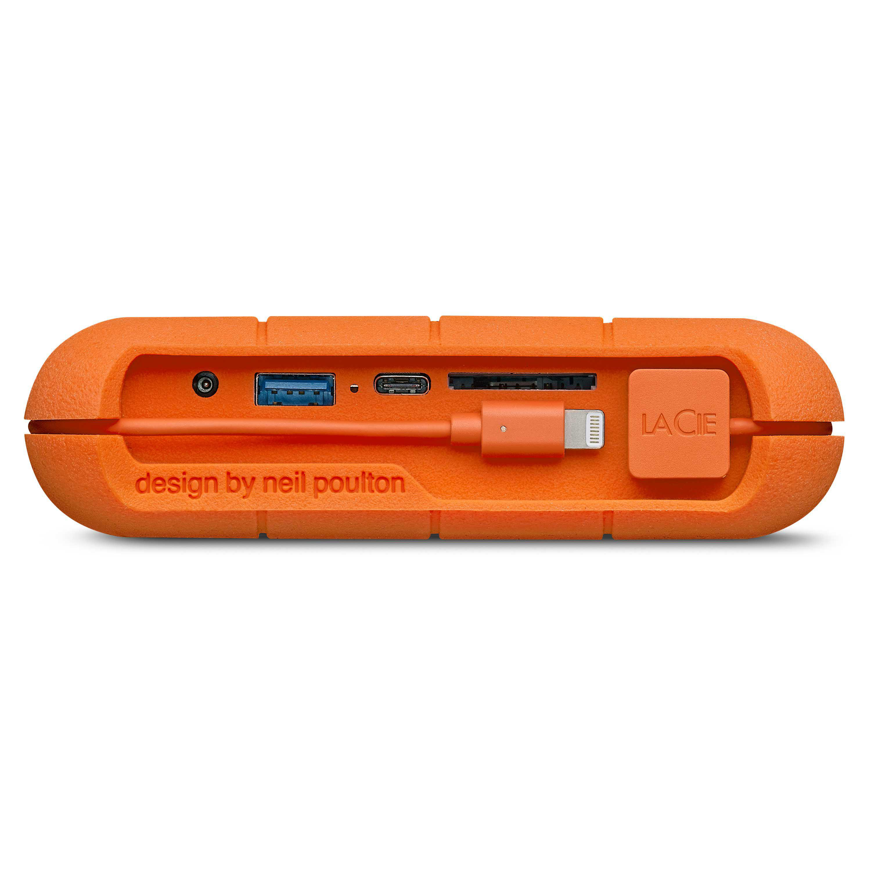 LACIE Festplatte, BOSS SSD Zoll, Orange/Silver 1 SSD, Rugged TB extern, 2,5