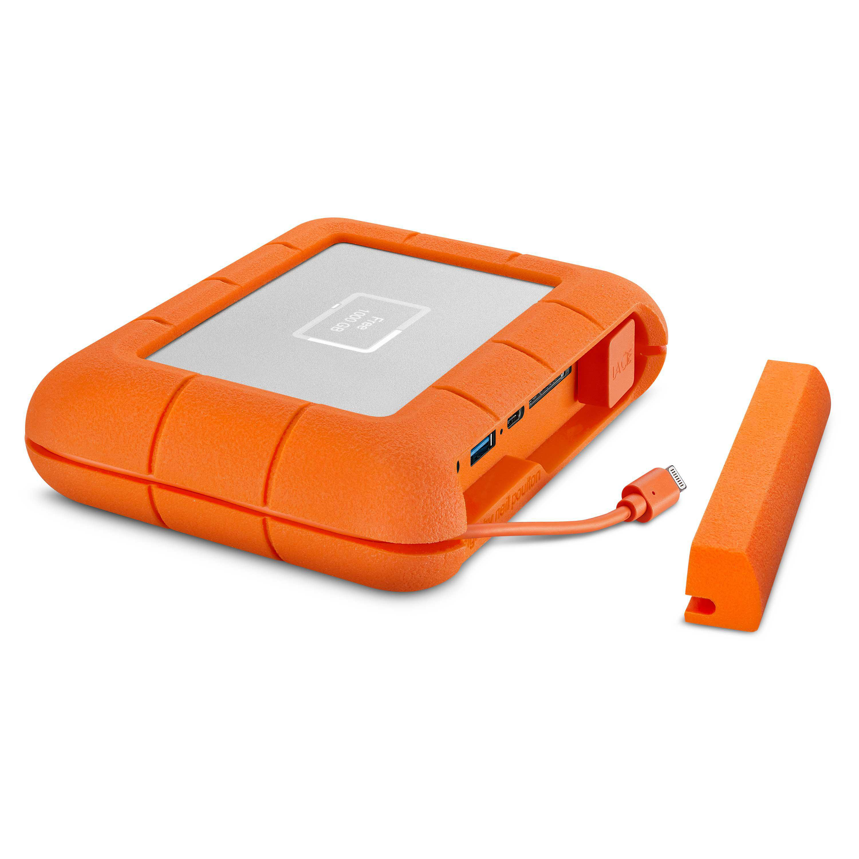 TB Festplatte, Zoll, BOSS LACIE Rugged Orange/Silver 1 SSD 2,5 SSD, extern,