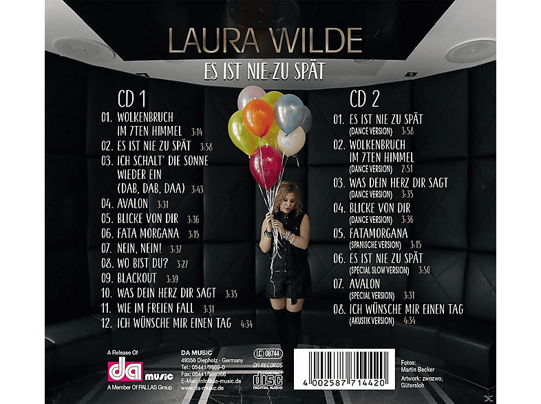 Thumbnail - Laura Wilde - Es Ist Nie Zu Spät (Deluxe Edition) (CD)