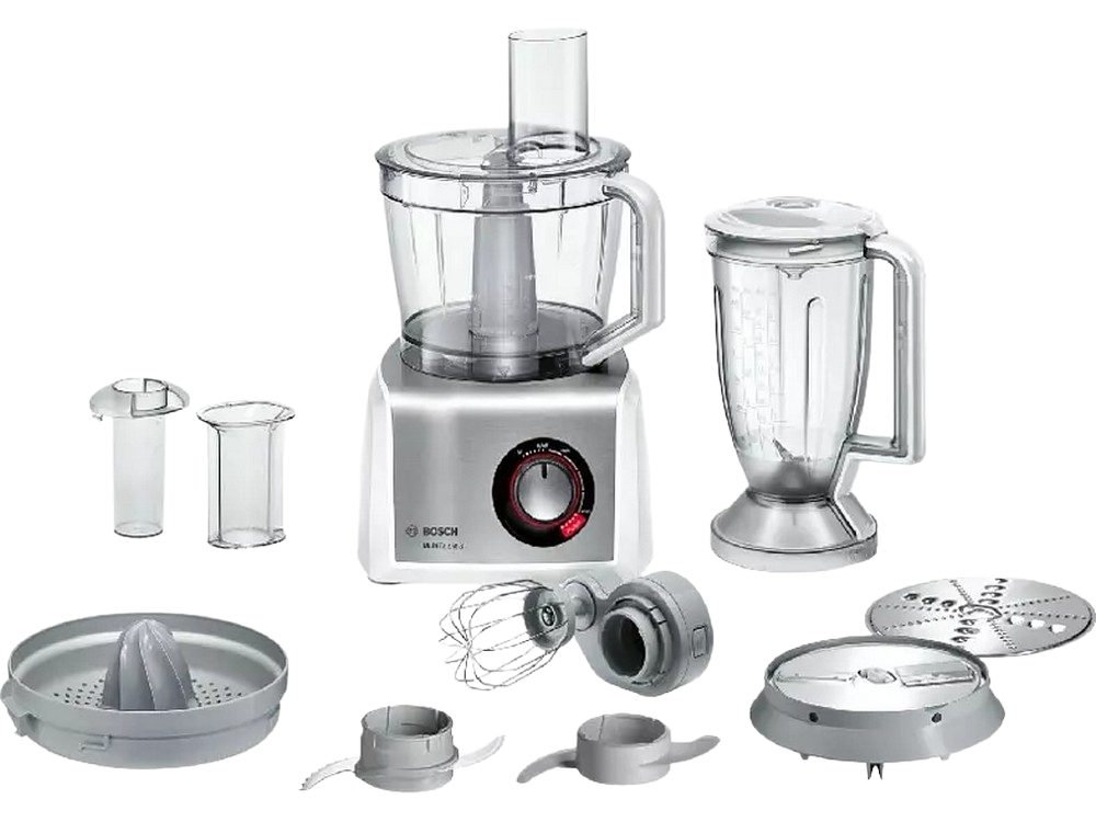 Bosch Mc812s820 Multitalent 8 procesador de alimentos robot cocina 1.250 w 3.9 litros capacidad multiaccesorios color blanco y acero inoxidable 1250w 39l 1250 50 3.9l c812s820