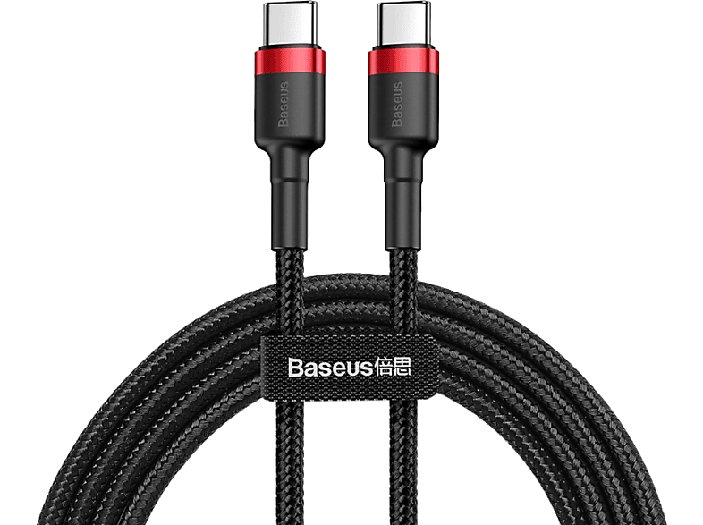 BASEUS Cafule PD 2.0 60W 3A 1m. Type-C Kablo Siyah Gri_0
