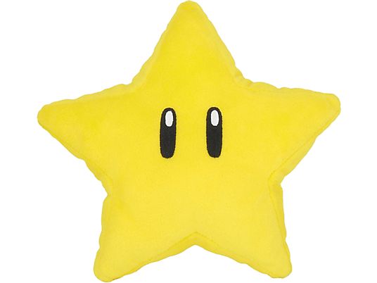 TOGETHER PLUS Super Mario Bros. Super Star - Figura in peluche (Giallo/Nero/Bianco)