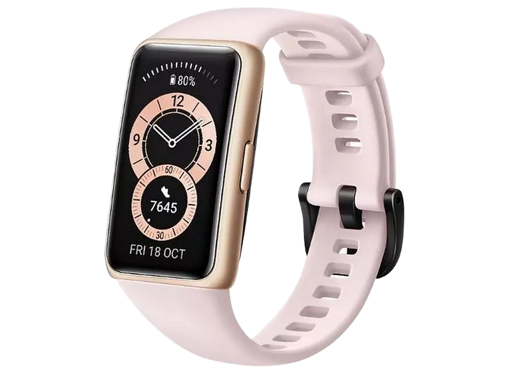 Pulsera de actividad - Huawei Band 6, 1.47", Hasta 14 días, 5 ATM, Bluetooth, Pantalla AMOLED, Rosa