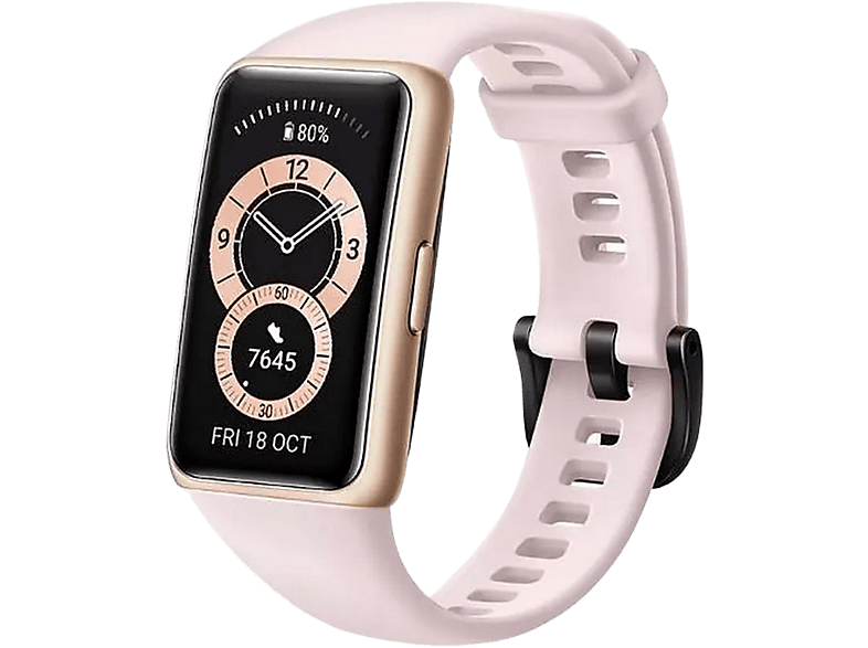 Pulsera de actividad | 6, 1.47", Hasta 14 días, 5 ATM, Bluetooth, Pantalla AMOLED, Rosa