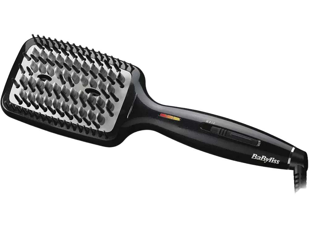 Cepillo Alisador Babyliss liss brush 3d hsb101e doble generador de 3 tipos negro pelo con temperaturas 160°c 180°c 200°c todo cabello superficie grande – moldeador 160 200 hbs101e