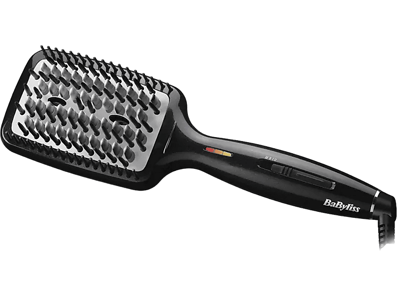 Cepillo alisador  Rowenta CF5820F0 Power Straight, Generador de Iones,  200º, 40 púas, Ceramica, Negro