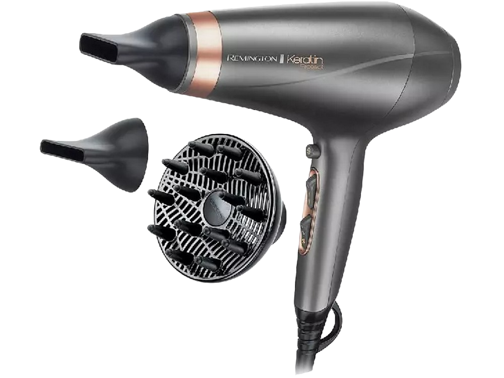 Secador Remington Ac8820 2200w 3 temperaturas 2 velocidades de pelo 2200 niveles profesional keratin protect queratina 1