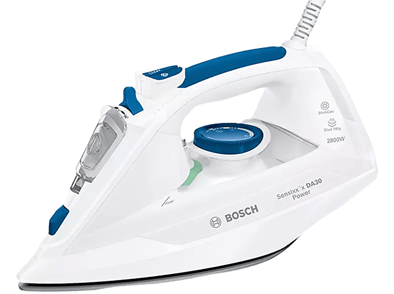 Plancha de | Bosch TDA302801P, AdvancedSteam System, 320 ml, Blanco