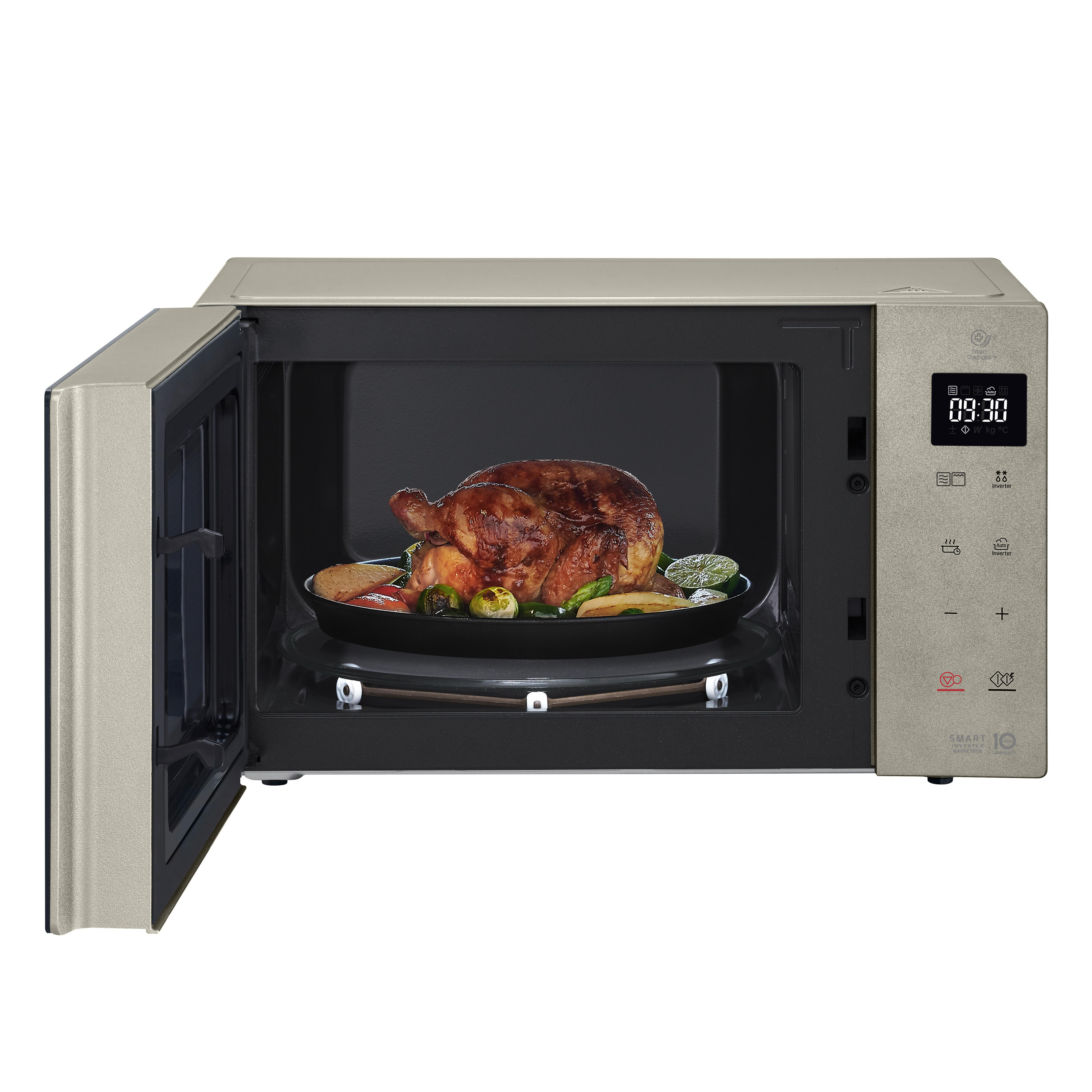 LG MH6535NBS, Mikrowelle (1150 Watt, Grillfunktion)