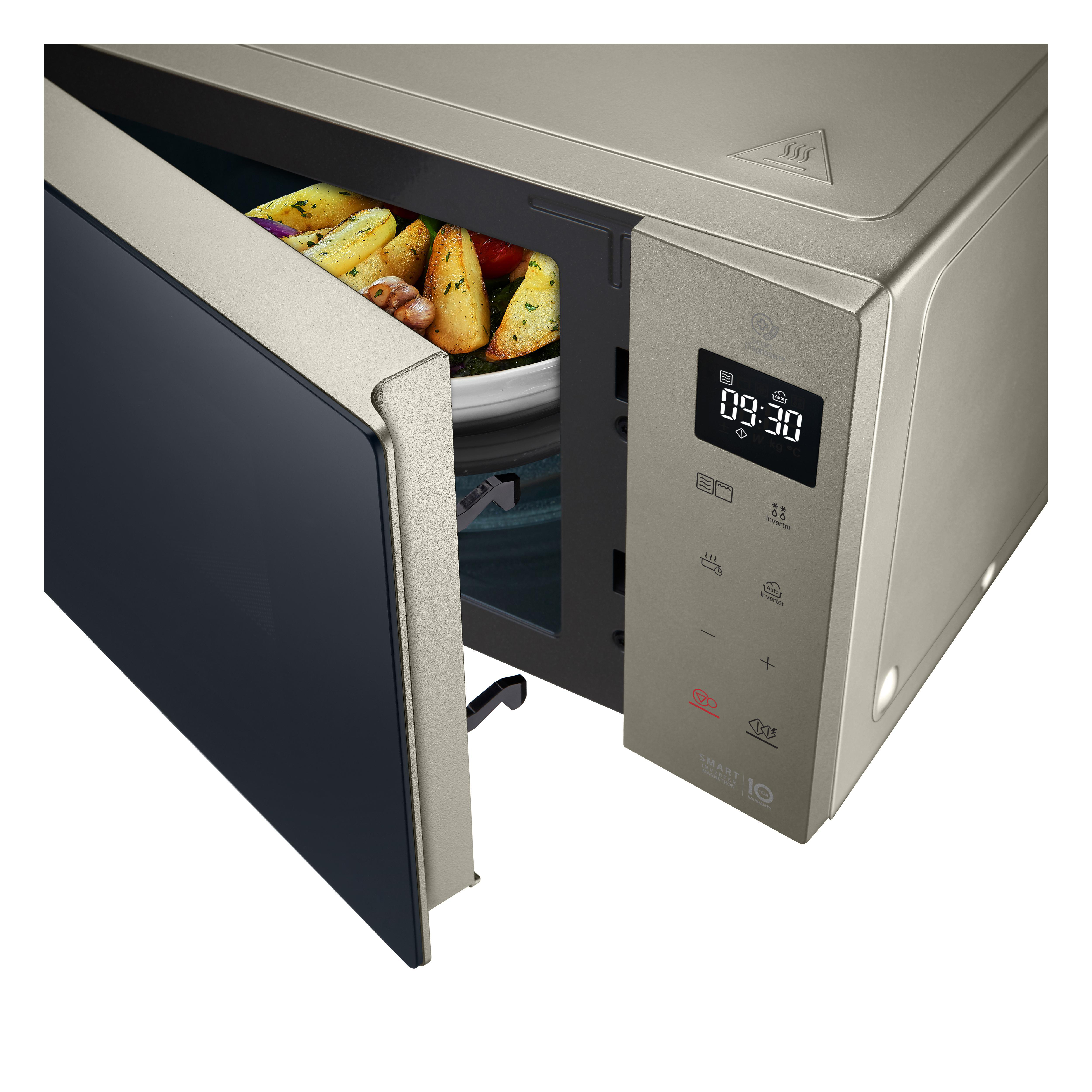 LG MH6535NBS, Mikrowelle (1150 Watt, Grillfunktion)