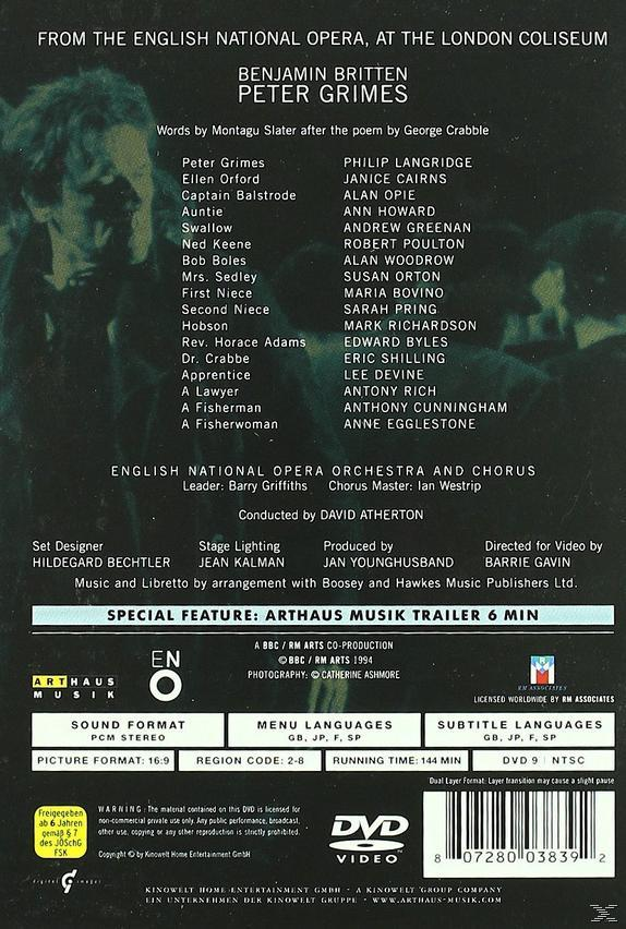 English National Opera - Peter Grimes  - (DVD)