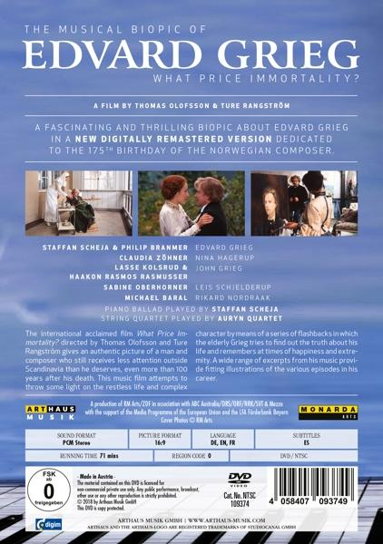 Edvard Hagerup Grieg - The musical biopic of Edvard Grieg-What Price...  - (DVD)