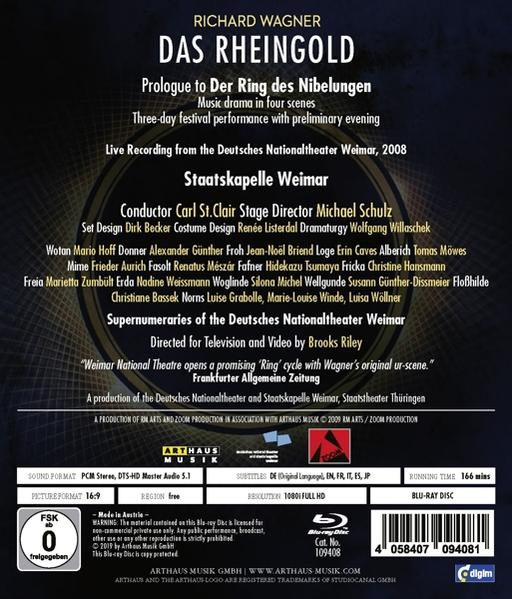 Richard Wagner RHEINGOLD BR (Blu-ray) - - WAGNER:DAS
