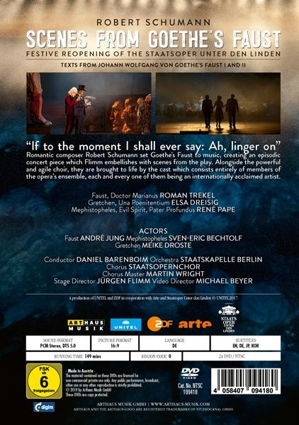 Robert Schumann,Daniel Barenboim,Jürgen Flimm - SCENES FROM GOETHE'S FAUST 2017  - (DVD)