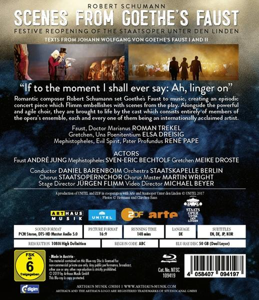 Robert Schumann,Daniel Barenboim,Jürgen Flimm - SCENES FROM GOETHE'S FAUST 2017 BR  - (Blu-ray)