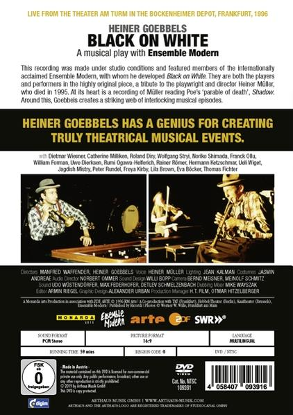 Ensemble Modern Heiner Goebbels - Black on White  - (DVD)