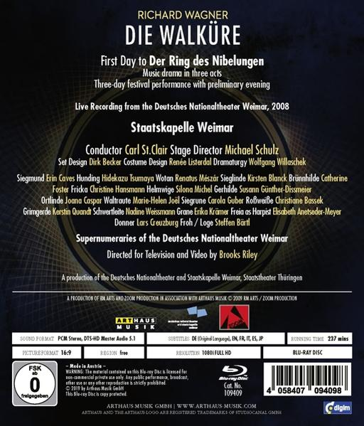 Richard (Blu-ray) BR - 2008 WALKURE - Wagner WEIMAR DIE