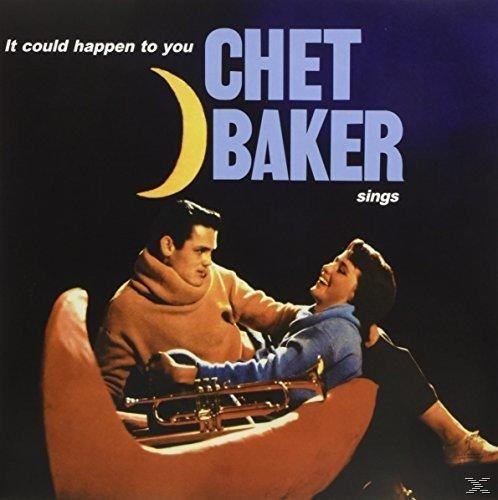 Album borító két emberrel, akik egymásra néznek, Chet Baker énekel, egy trombita és egy sárga hold.