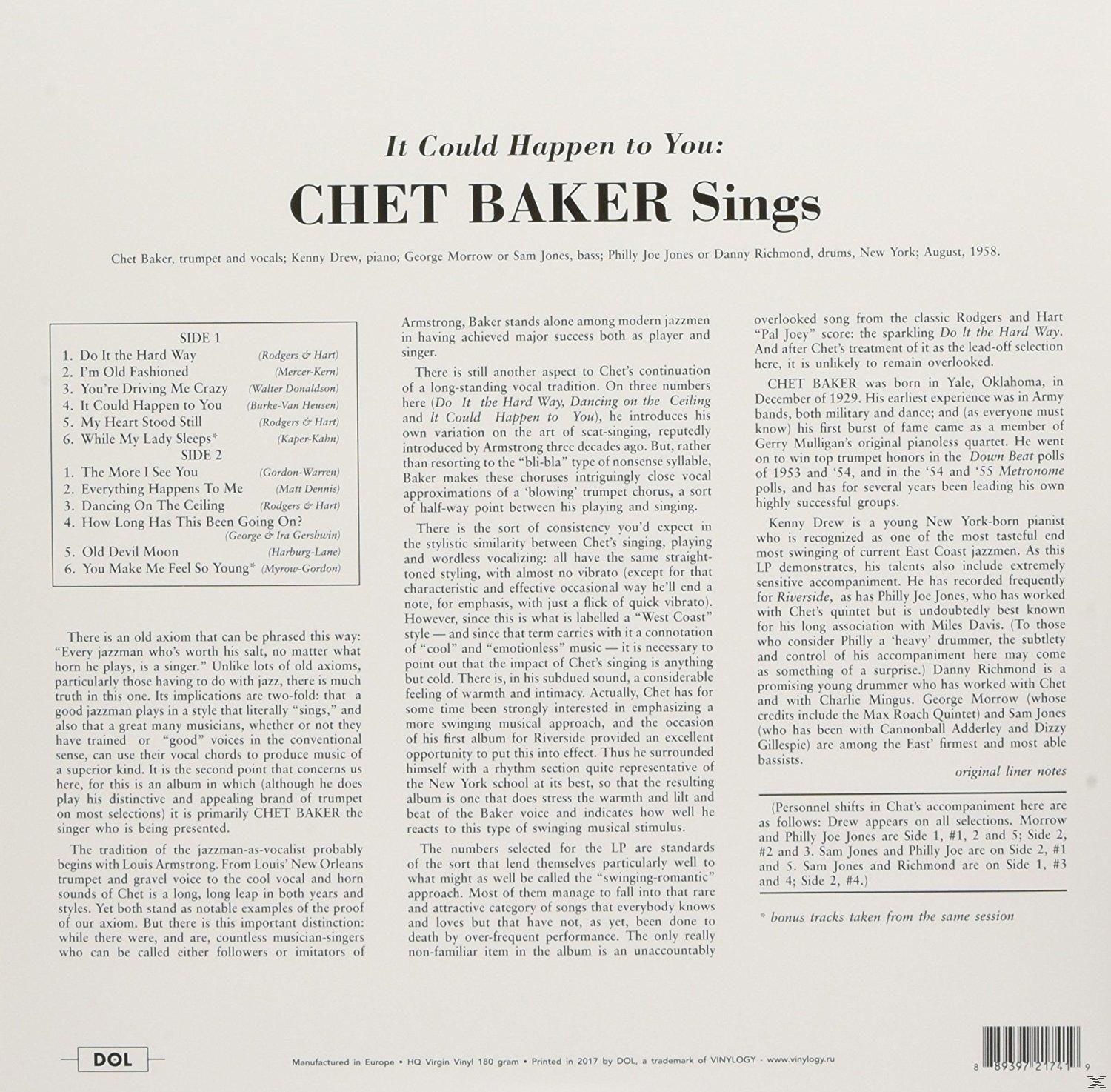 Album borító szöveggel, fekete-fehér, Chet Bakerrel, vintage.
