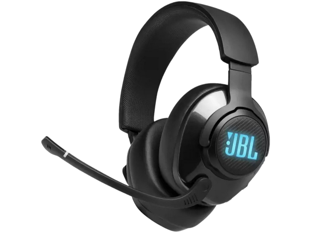 Auriculares gaming - JBL Quantum 400, De diadema, Con cable, Multiplataforma, RGB, Jack 3.5 mm, Negro