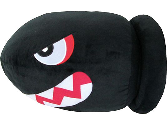 SANEI Mario Kart - Banzai Bill - Figurine en peluche (Noir/Blanc/Rouge)