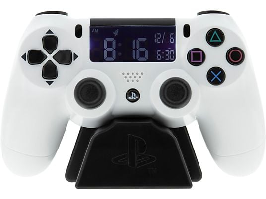 PALADONE Controller PlayStation - Sveglia (Bianco/Nero)