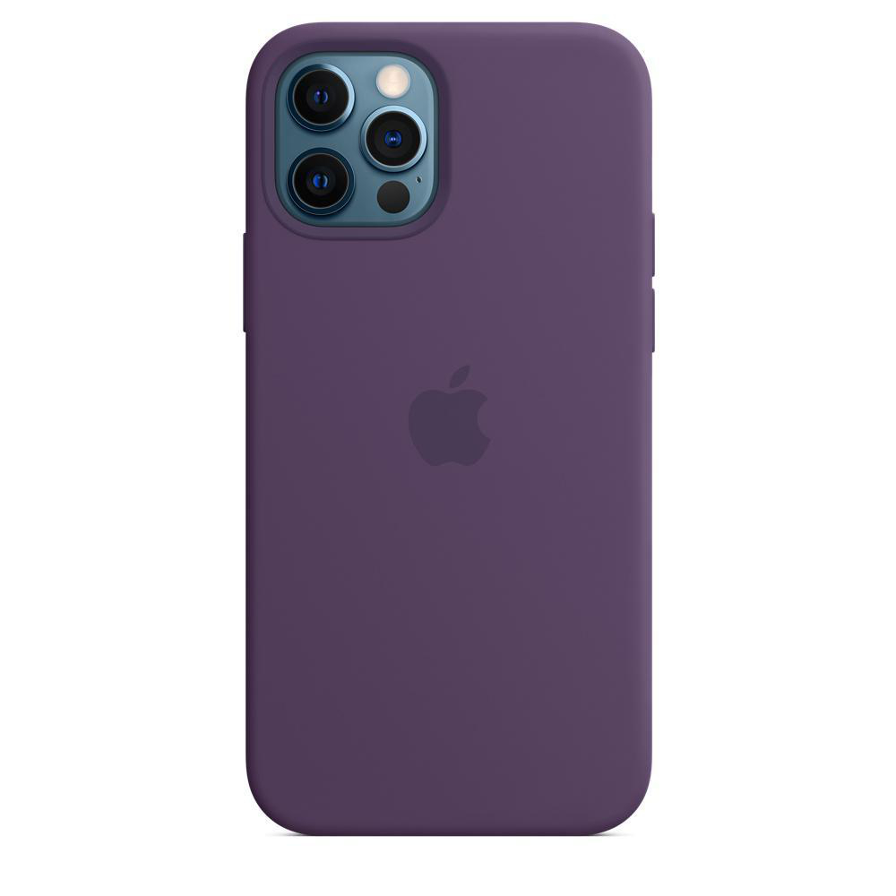 APPLE Silikon Case mit MagSafe in Amethyst für iPhone 12/ 12 Pro (MK033ZM/A) Backcover, für Apple iPhone 12, 12 Pro, Amethyst