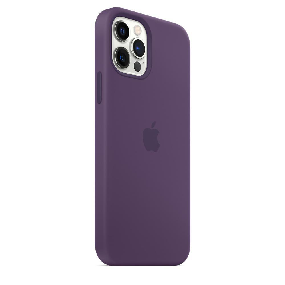 APPLE Silikon Case mit MagSafe in Amethyst für iPhone 12/ 12 Pro (MK033ZM/A) Backcover, für Apple iPhone 12, 12 Pro, Amethyst