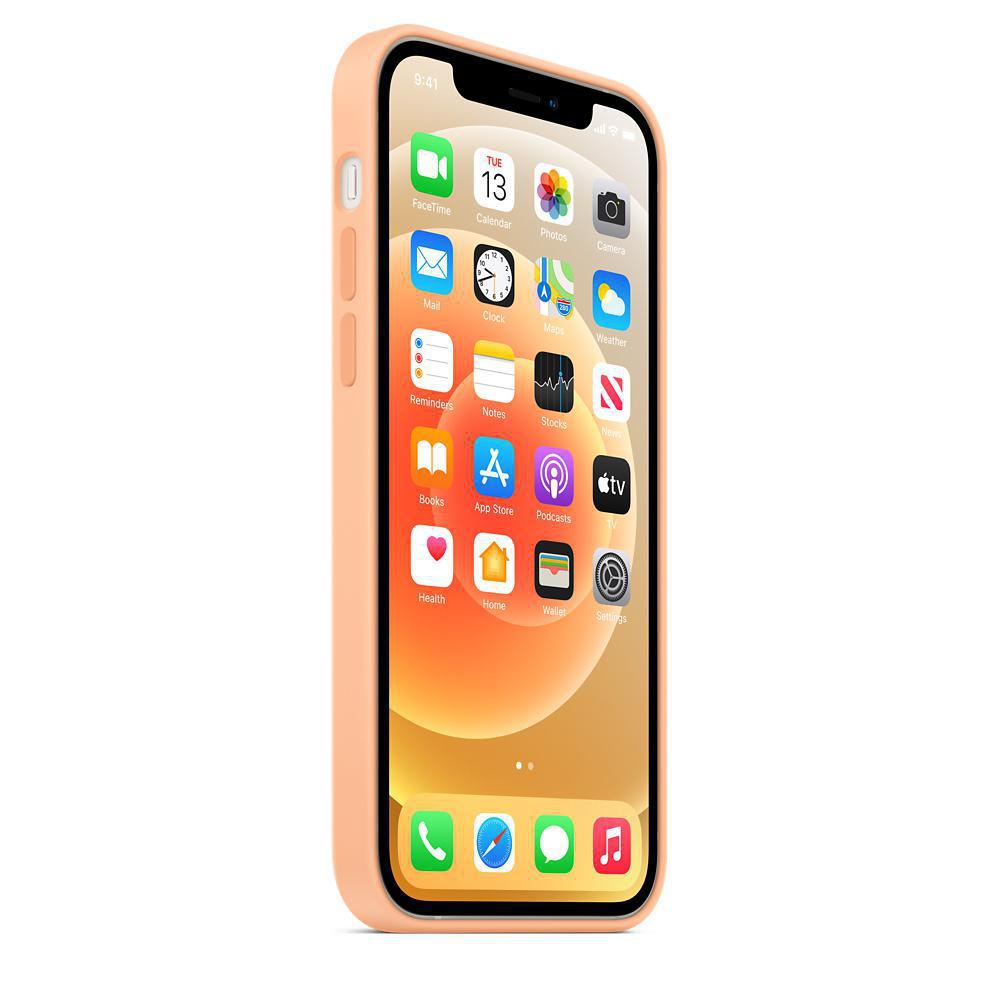 APPLE MK023ZM/A mit MagSafe, Backcover, Apple, iPhone 12, iPhone 12 Pro, Cantaloupe