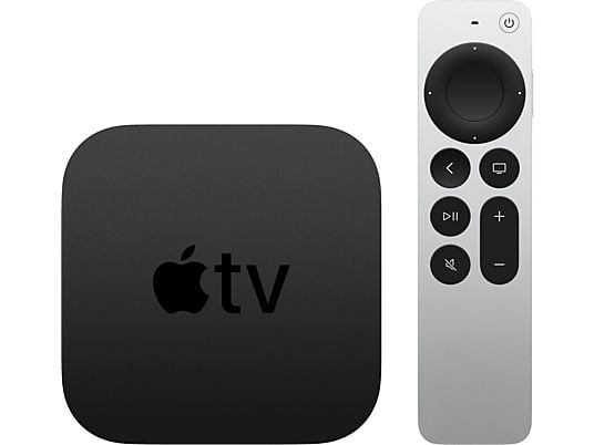 APPLE TV 4K (2021) - Multimediaplayer (Schwarz/Silber)