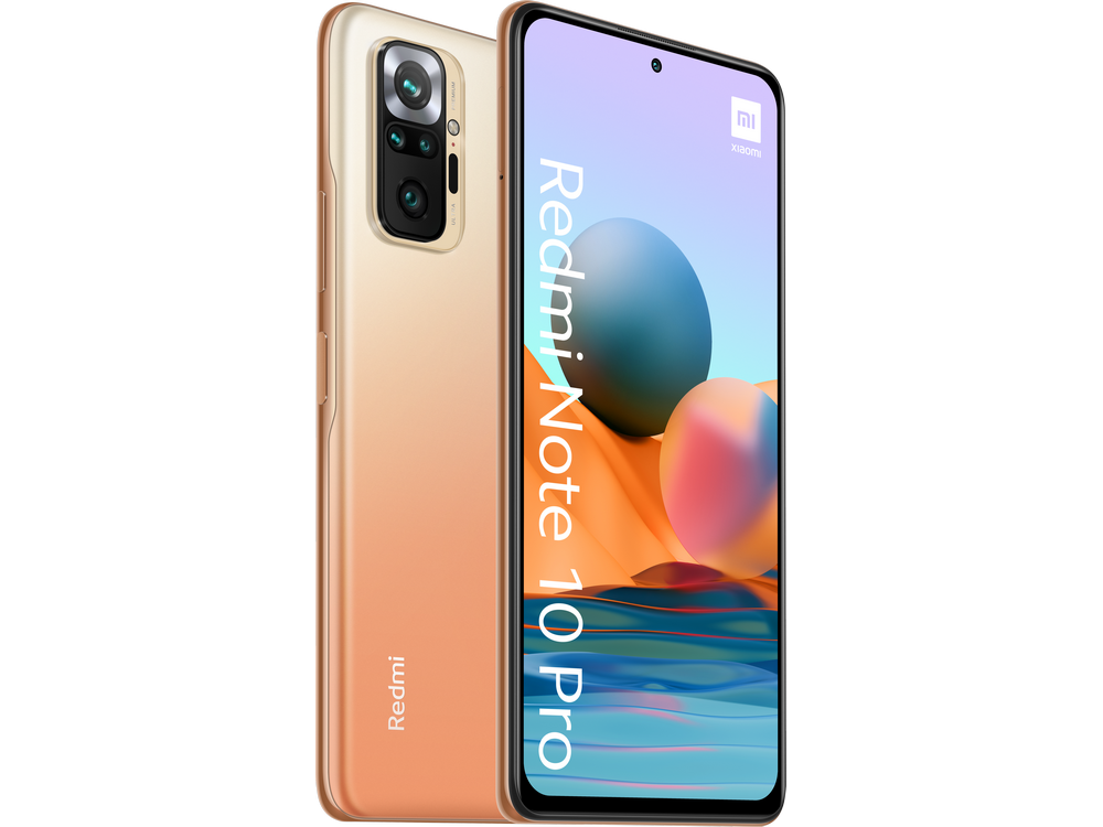 Xiaomi Redmi Note 10 Pro, Bronce, 128 GB, 6 GB RAM, 6.67" FHD+, Snapdragon™ 732G, 5020 mAh, Android 11