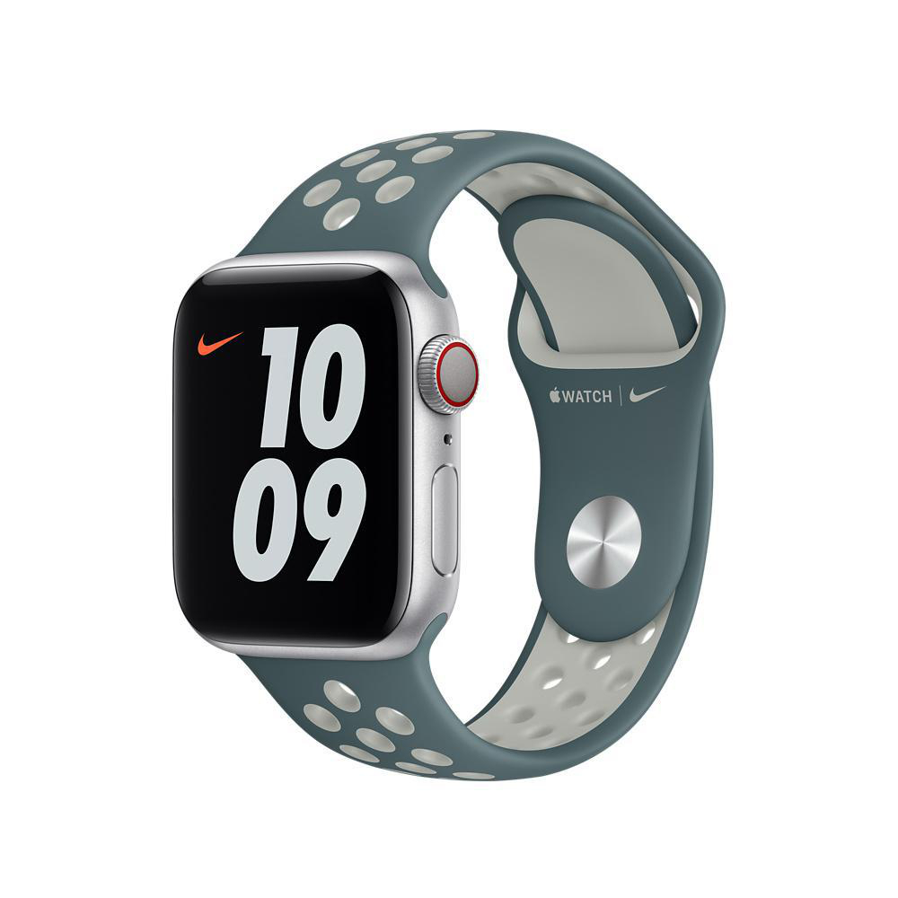 APPLE 40 mm Nike Sportarmband Regular, Ersatzarmband, Hasta/Light Silver