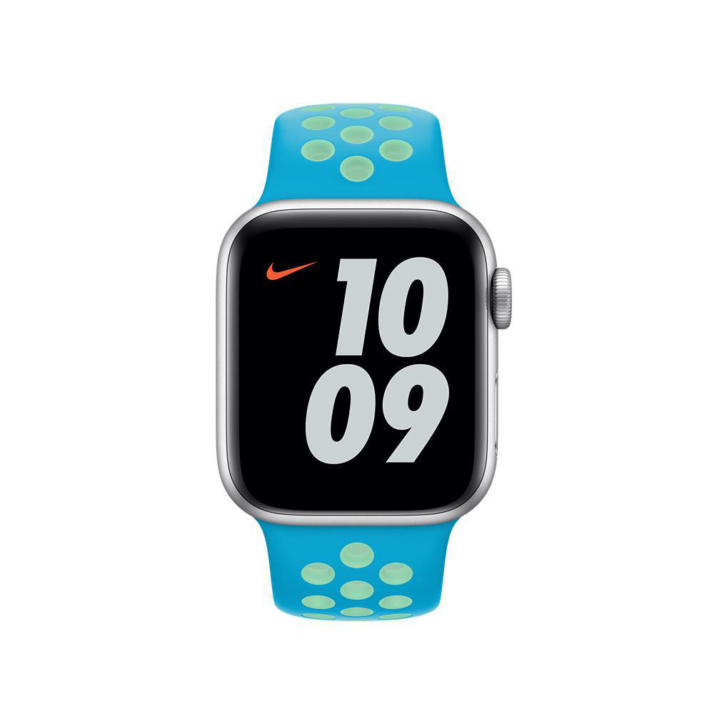 APPLE 40 mm Nike Sportarmband Regular, Ersatzarmband, Chlorine Blue/Green 