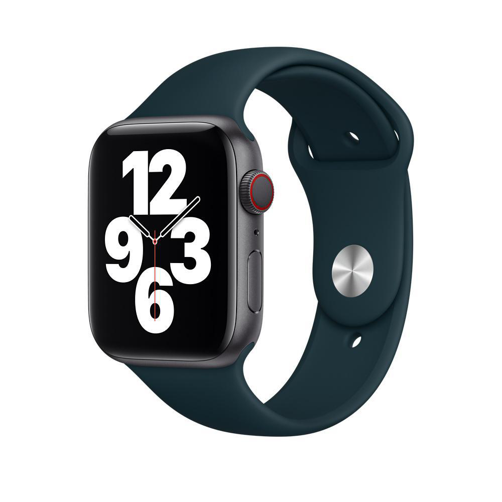 APPLE 44 mm Sportarmband Regular, Ersatzarmband, Federgrün