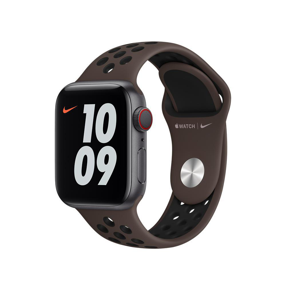 APPLE 40 mm Nike Sportarmband Regular, Ersatzarmband, Ironstone/Schwarz