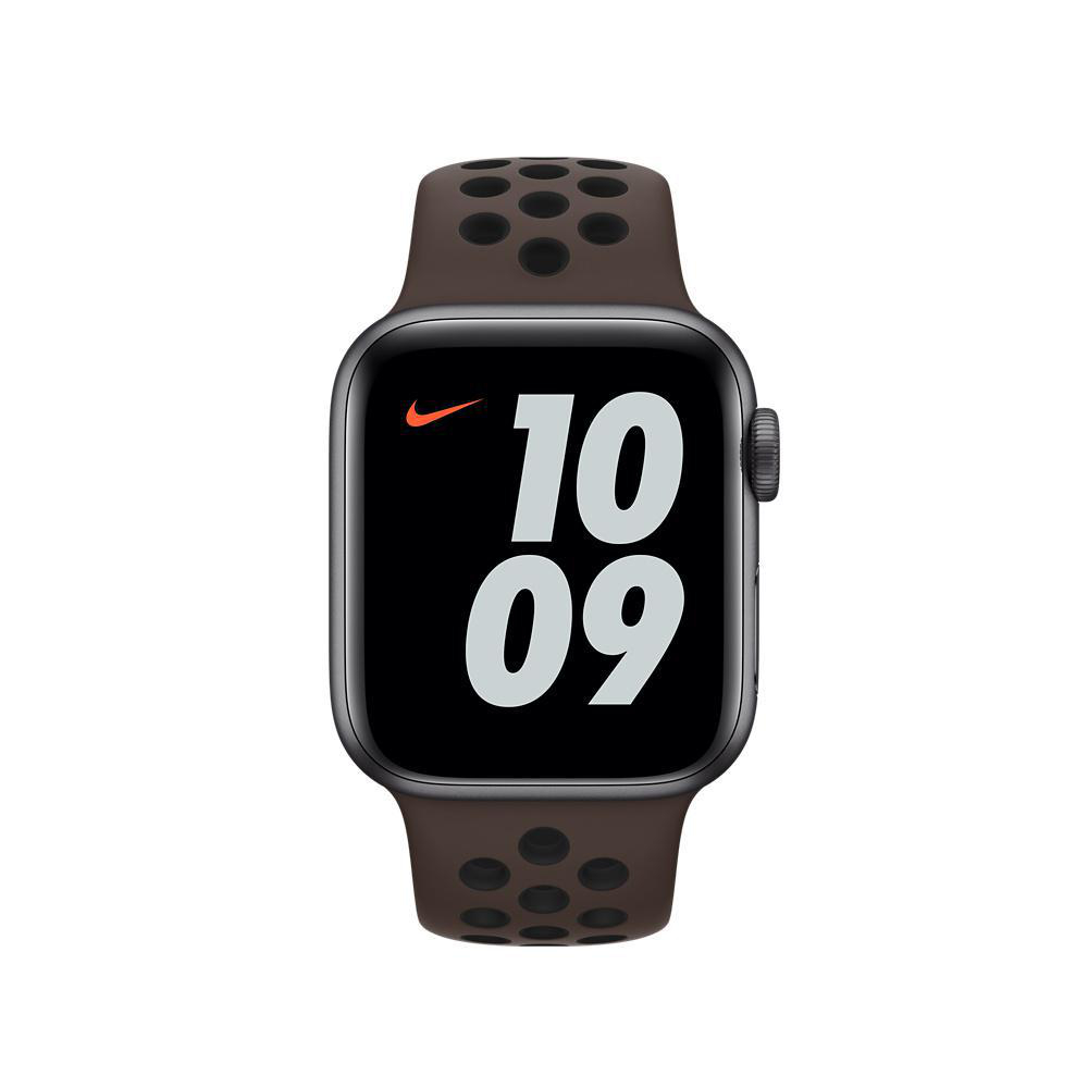 APPLE 40 mm Nike Sportarmband Regular, Ersatzarmband, Ironstone/Schwarz
