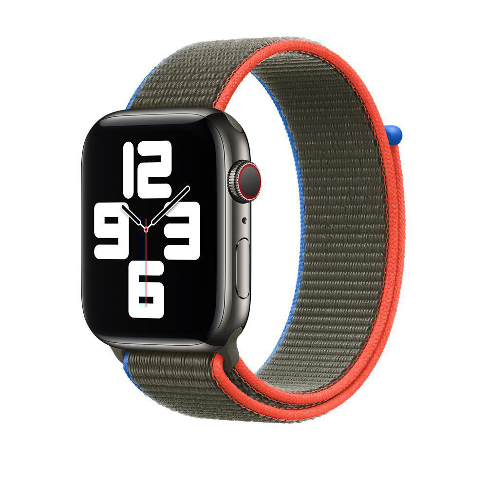 APPLE 44 mm Sport Loop, Ersatzarmband, Oliv