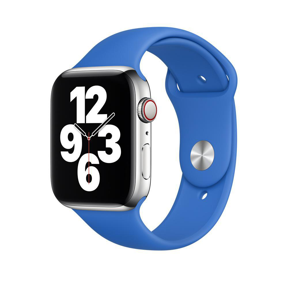 APPLE 44 mm Sportarmband Regular, Ersatzarmband, Capriblau