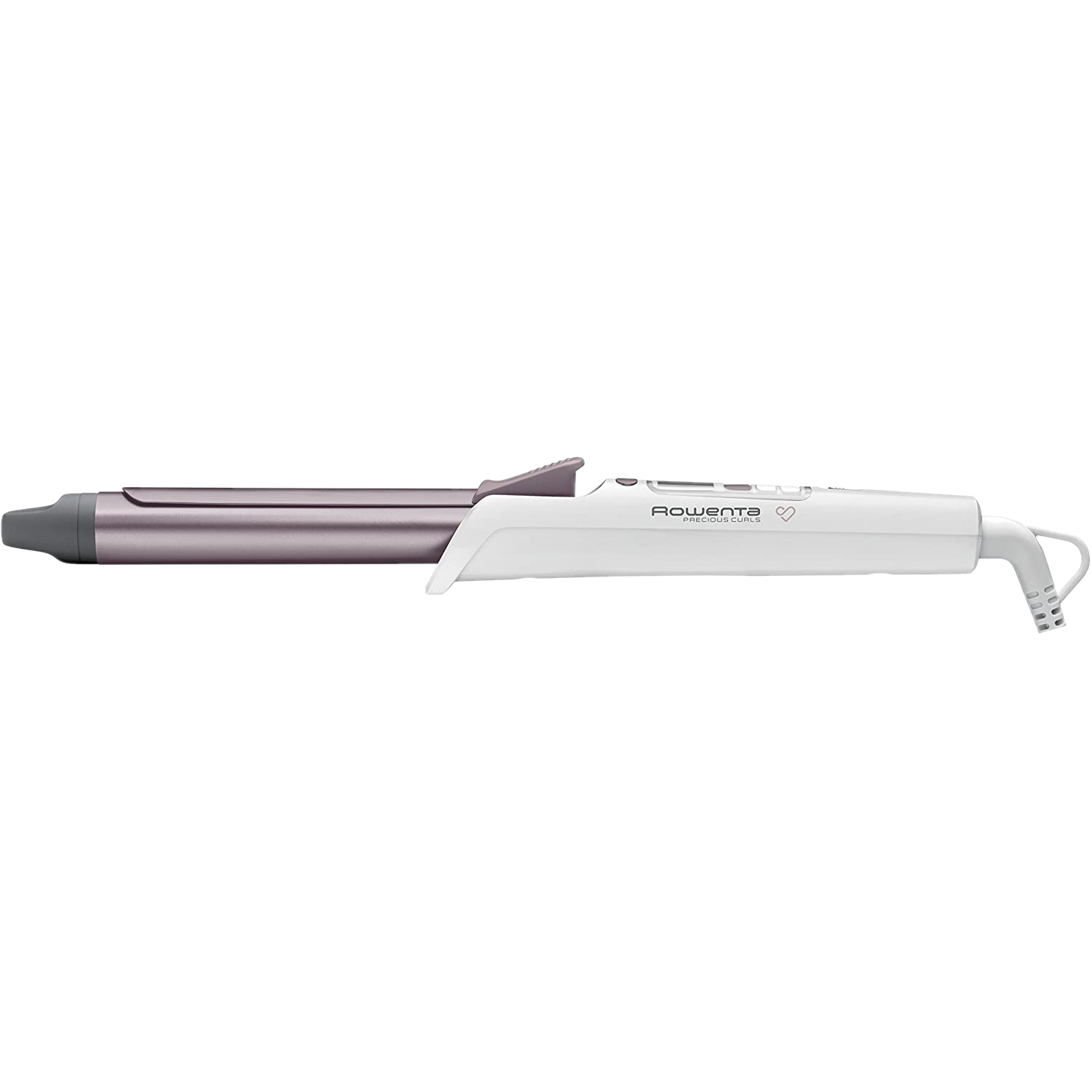 Rowenta Precious Curl cf3460 rizador con recubrimiento keratin and shine temperatura hasta 200ºc cable 360º y pantalla lcd 25 mm de moldeador blanco cf3460f0 premium 1.8m