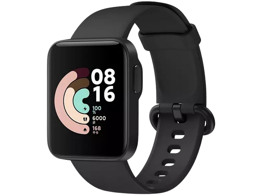 Smartwatch - Xiaomi Mi Watch Lite, 1.4" TFT, Sensor de pulso, Wi-Fi, Bluetooth, Autonomía 9 días, Negro