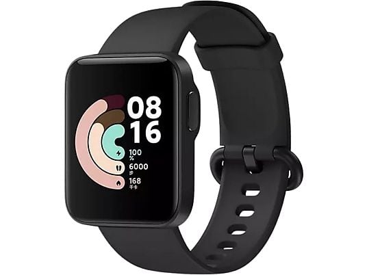 Smartwatch - Xiaomi Mi Watch Lite, 1.4" TFT, Sensor de pulso, Wi-Fi, Bluetooth, Autonomía 9 días, Negro