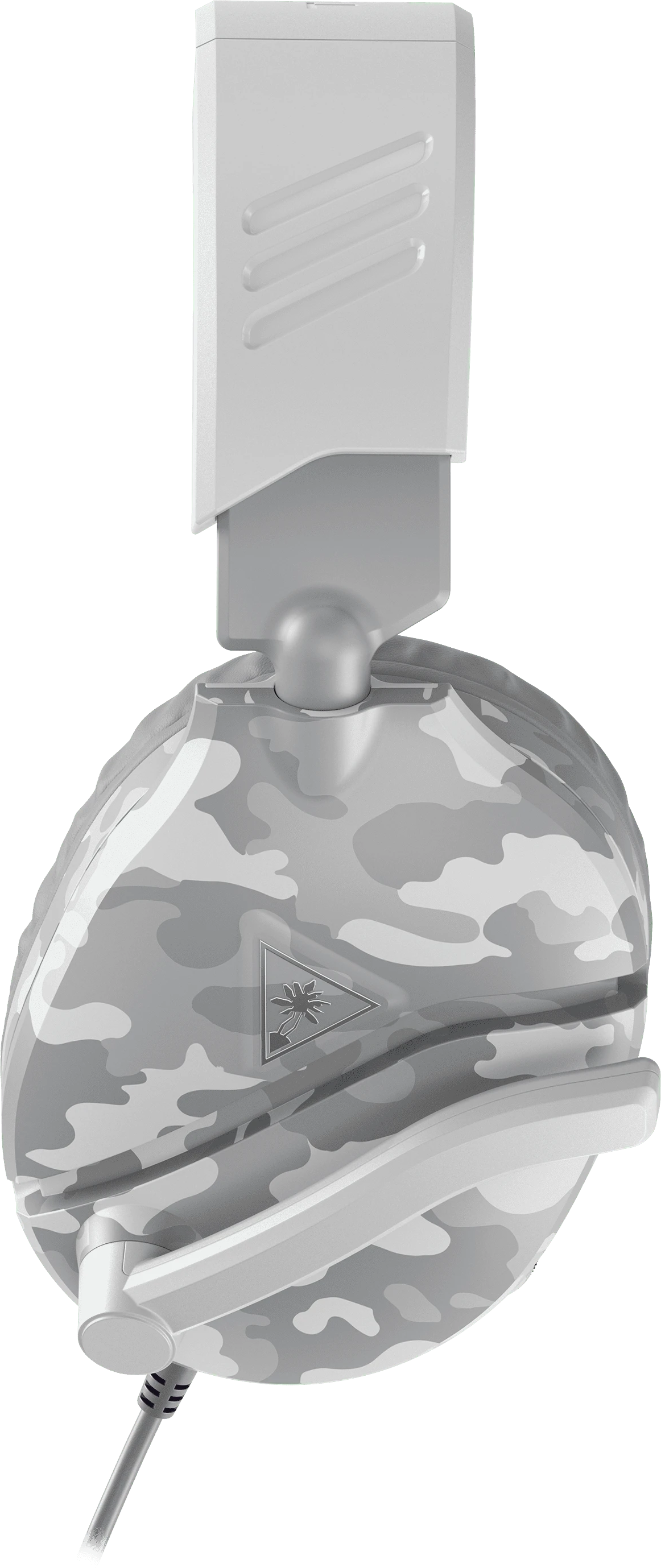 Gaming-Headset mit Tarnmuster, weiße und graue Farben.